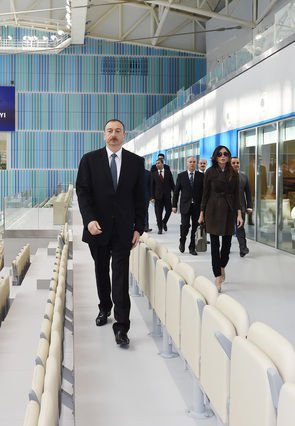İlham Əliyev Bakı Su İdmanı Sarayının açılışında - FOTO