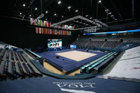 Milli Gimnastika Arenası bədii gimnastika üzrə Dünya Kubokunu qəbul etməyə tam hazırdır – FOTO