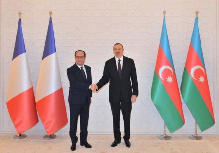 Azərbaycan və Fransa prezidentləri arasında görüş keçirildi - YENİLƏNİB + FOTO