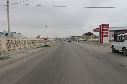 Bərdə şəhərində quruculuq davam edir  (FOTO)
