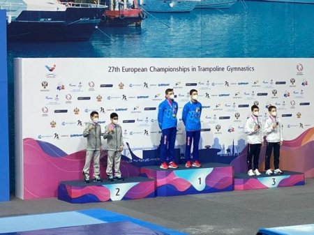 Gimnastlarımız Avropa çempionatında növbəti medallarını qazandılar - FOTO