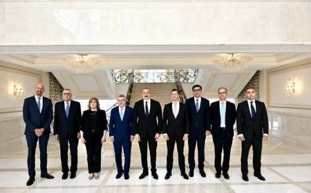 Azərbaycan liderinə “Olimpiya Evi” Mükafatı təqdim olunub - FOTO