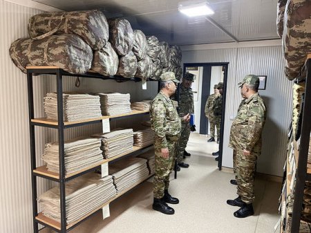 Zakir Həsənov azad edilmiş ərazilərdə: Yeni hərbi obyektlər istifadəyə verildi - FOTO