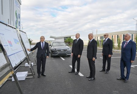 Prezident dərman istehsalı müəssisəsinin açılışında... - Foto